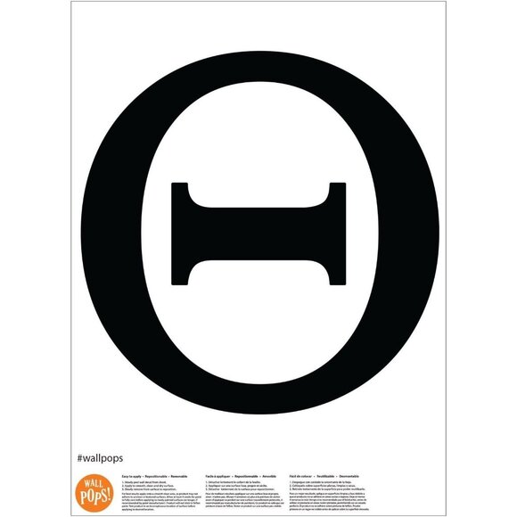 WallPops Theta Wall Decal Greek Life Peel Stick Repositionable Removable - Picture 2 of 2